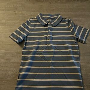 Carter's Blue Polo with Multicolor Stripes